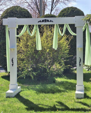 Alternative view of Wedding Arch - Single, White