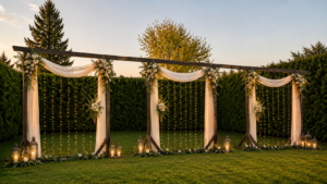 Privacy Wall, Decorated Backdrop, up to 40 feet in length